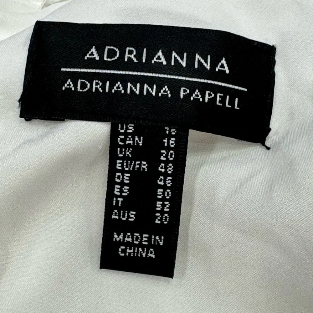 ADRIANNA PAPELL Cotton Eyelet Puff Sleeve Summer Dress NWT